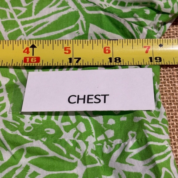 LILLY PULITZER Womens ¾ Sleeve Cotton Popover Blouse Top Sz S Beachy Coastal - Picture 9 of 9